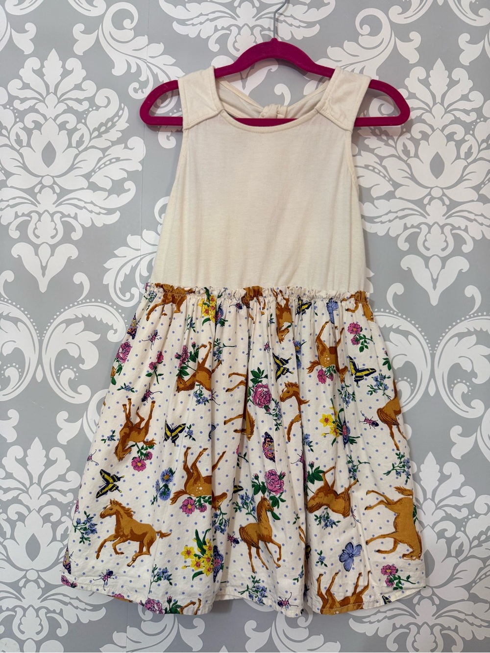 💫4/$25 • If It Were Me Horse Print Mixed Media Dress